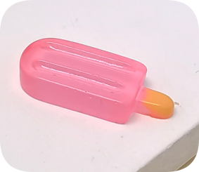 קסמי ארטיק מיני שרף - אביזרים דקורטיביים בצבע אחיד שקוף